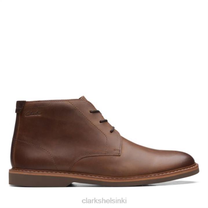 tumma rusketus nahka clarks atticus lt mid dark tan nahka Clarks miehet 2DHN5627 tummanruskea nahka