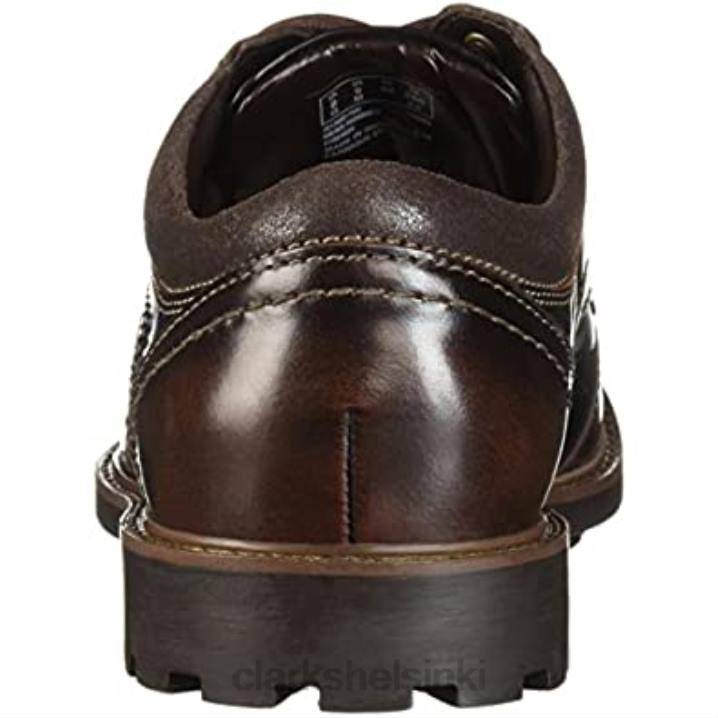 tummanruskea nahkainen clarks miesten curington walk mokasiini Clarks miehet 2DHN2288 tummanruskeaa nahkaa