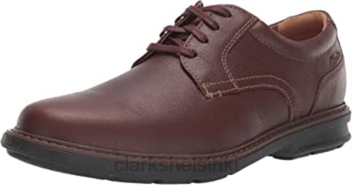 clarks mahoga ny nahkainen miesten rendell plaoxford Clarks miehet 2DHN1249