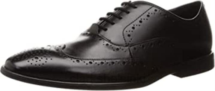clarks miesten bampton rhodes oxford litteä musta nahka Clarks miehet 2DHN1898 musta nahka