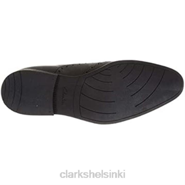 clarks miesten bampton rhodes oxford litteä musta nahka Clarks miehet 2DHN1898 musta nahka
