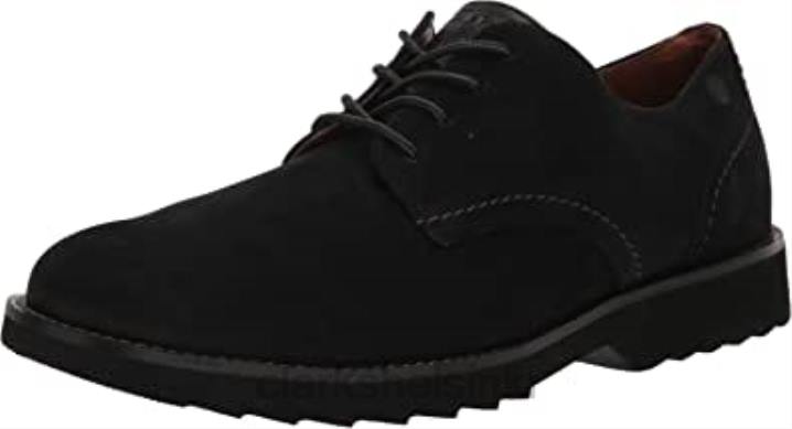 clarks miesten fallhill plaoxford musta nubukki Clarks miehet 2DHN1026 musta nubukki