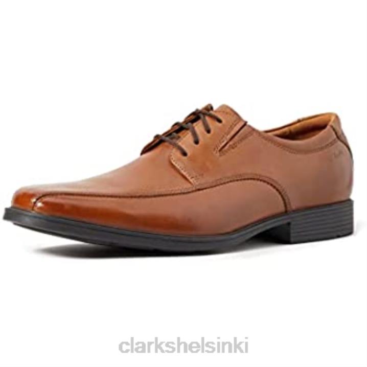clarks miesten tilden kävellä oxford litteä ruskea tummanruskea lea Clarks miehet 2DHN1010 ruskea tummanruskea lea