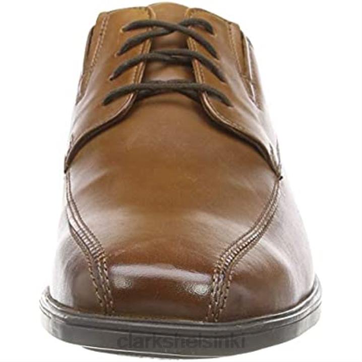 clarks miesten tilden kävellä oxford litteä ruskea tummanruskea lea Clarks miehet 2DHN1010 ruskea tummanruskea lea