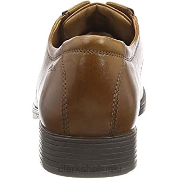 clarks miesten tilden kävellä oxford litteä ruskea tummanruskea lea Clarks miehet 2DHN1010 ruskea tummanruskea lea