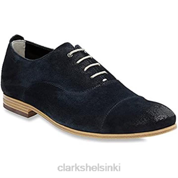clarks tummansininen miesten chinley-lippis oxford Clarks miehet 2DHN929 tummansininen