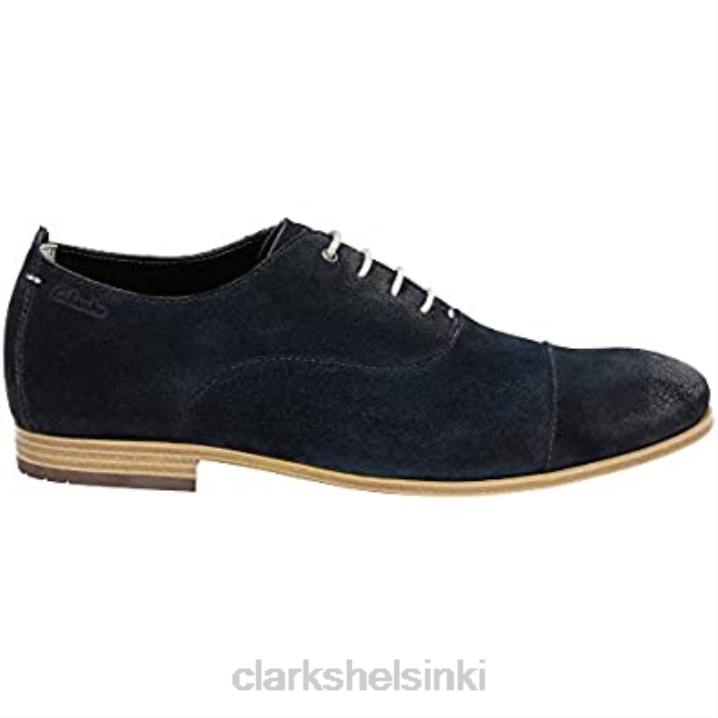 clarks tummansininen miesten chinley-lippis oxford Clarks miehet 2DHN929 tummansininen