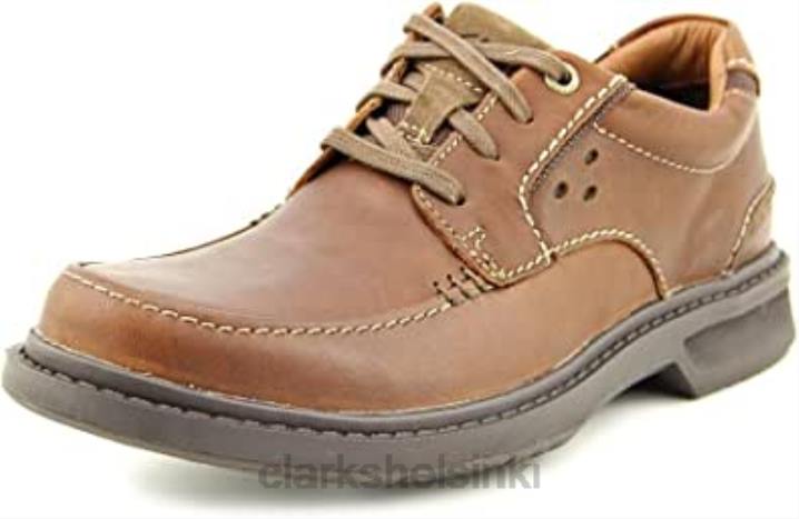 clarks wavecenter ave miesten ruskeat moc nahkaiset oxfords-kengät Clarks miehet 2DHN737