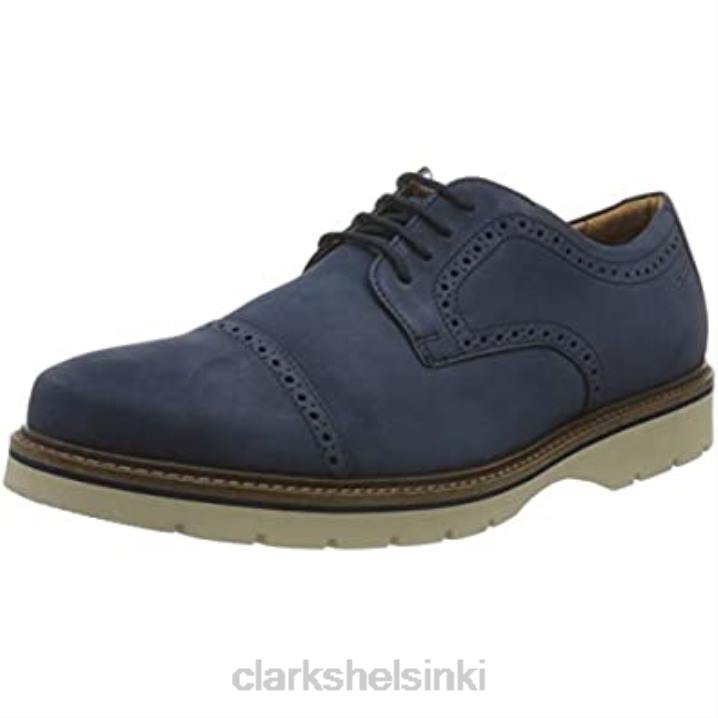 miesten Bayhill-lippis oxford tummansininen nubuck clarks Clarks miehet 2DHN966 tummansininen nubukki