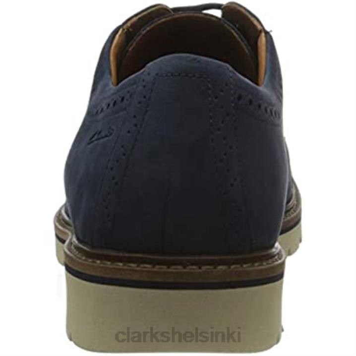 miesten Bayhill-lippis oxford tummansininen nubuck clarks Clarks miehet 2DHN966 tummansininen nubukki
