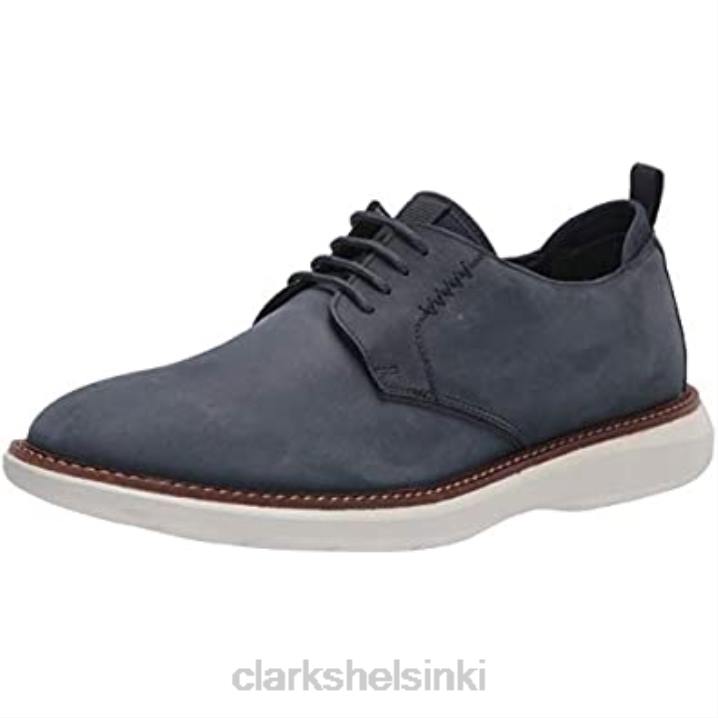 miesten Brant matala oxford clarks navy nubuck Clarks miehet 2DHN1807