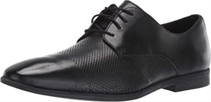 miesten bampton-lippis oxford clarks mustaa nahkaa Clarks miehet 2DHN2837