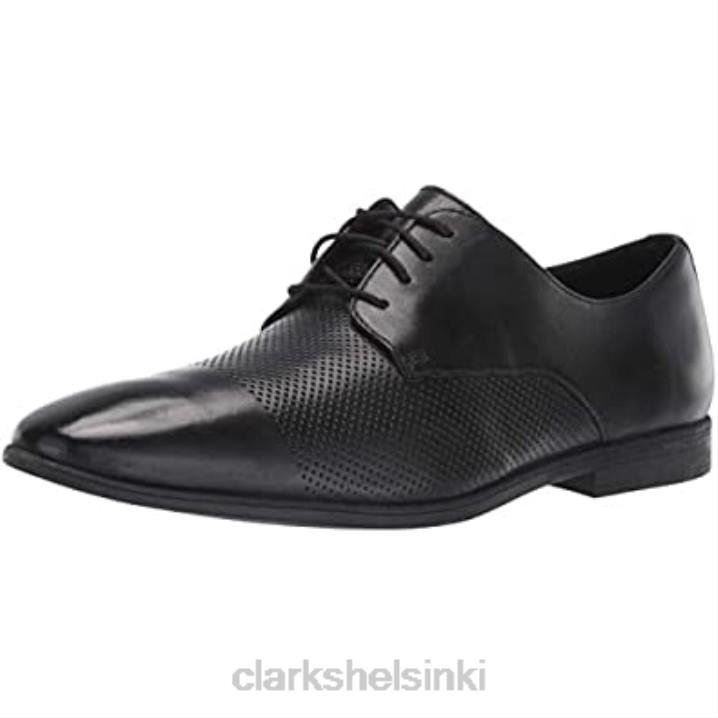 miesten bampton-lippis oxford clarks mustaa nahkaa Clarks miehet 2DHN2837