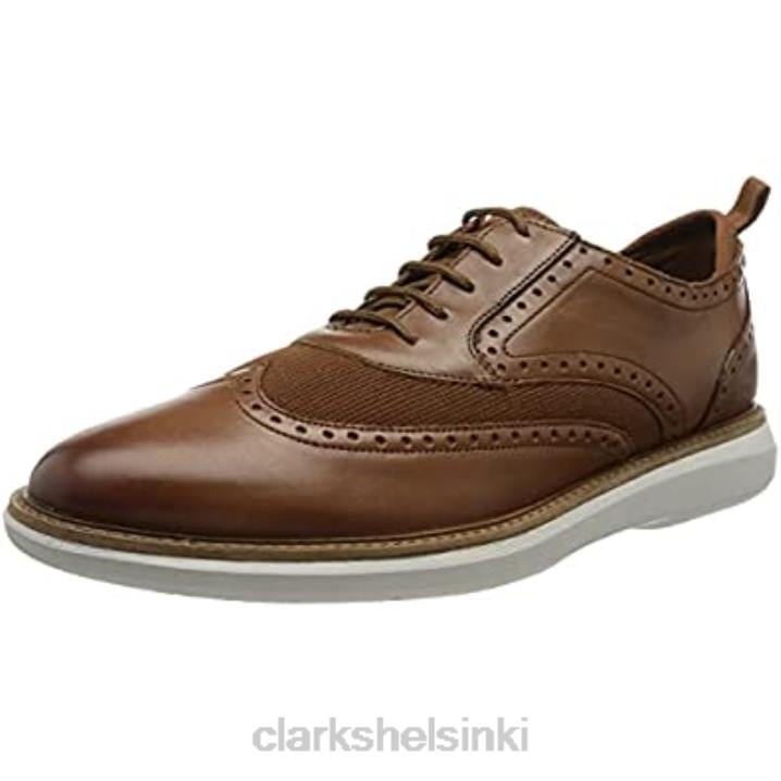 miesten brantwing oxford clarks tummanruskea lea Clarks miehet 2DHN2111 tumma rusketus lea