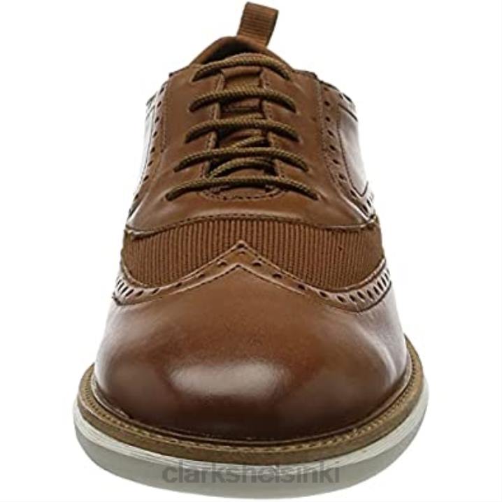 miesten brantwing oxford clarks tummanruskea lea Clarks miehet 2DHN2111 tumma rusketus lea