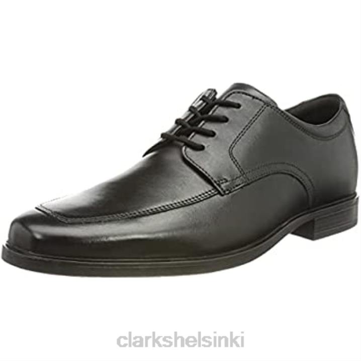 musta miesten Howard-esiliina oxford-schuh clarks Clarks miehet 2DHN2156 musta nahka