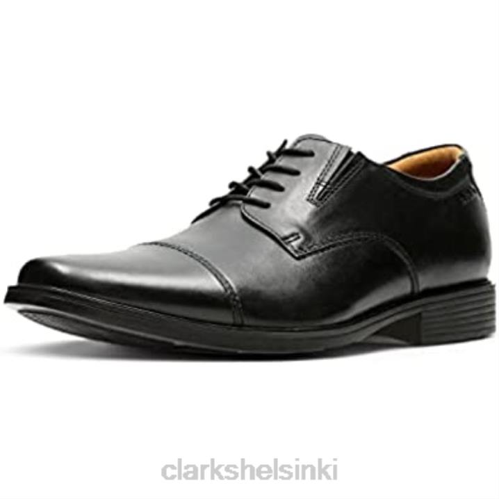 musta miesten tilden-lippis oxford clarks Clarks miehet 2DHN2244 musta nahka
