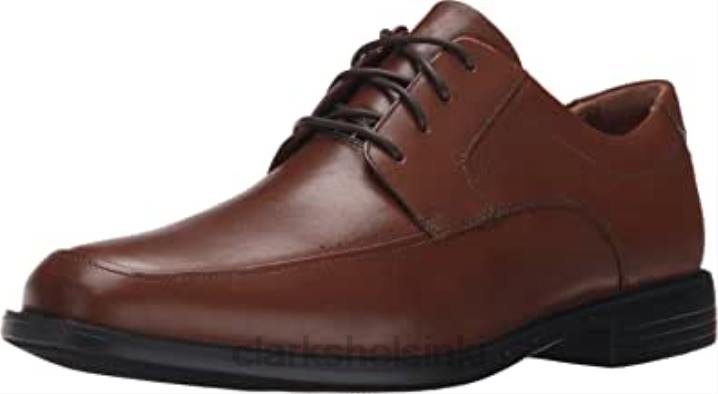 ruskeanruskeat nahkaiset clarks miesten un bizley view oxford -kengät Clarks miehet 2DHN1456