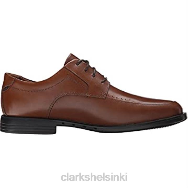 ruskeanruskeat nahkaiset clarks miesten un bizley view oxford -kengät Clarks miehet 2DHN1456