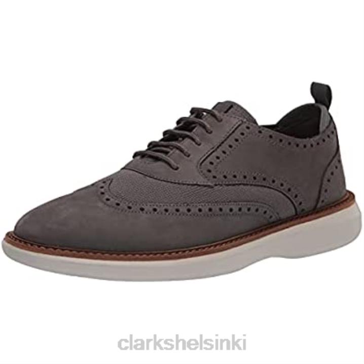 tummanharmaa nubuck clarks miesten brantoxford Clarks miehet 2DHN2035 tummanharmaa nubukki