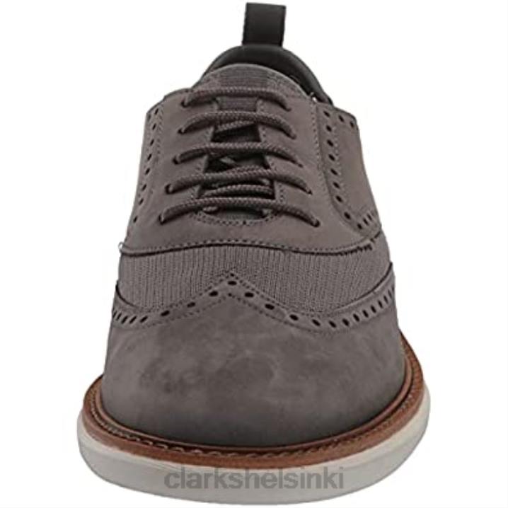 tummanharmaa nubuck clarks miesten brantoxford Clarks miehet 2DHN2035 tummanharmaa nubukki