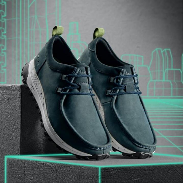 clarks atl trek wally navy nubuck navy nubuck Clarks miehet 2DHN5594 laivaston nubukki