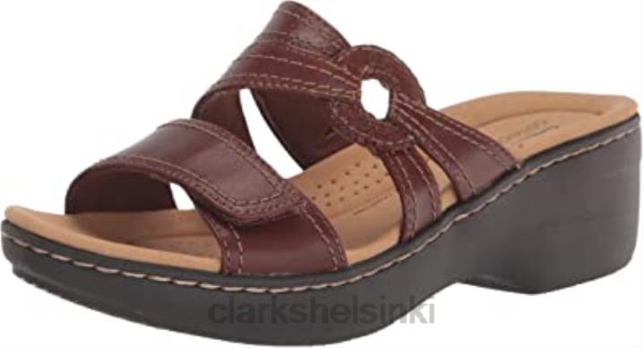 miesten merliah coral sandaalit clarks tumma rusketus Clarks miehet 2DHN2749 tumma rusketus