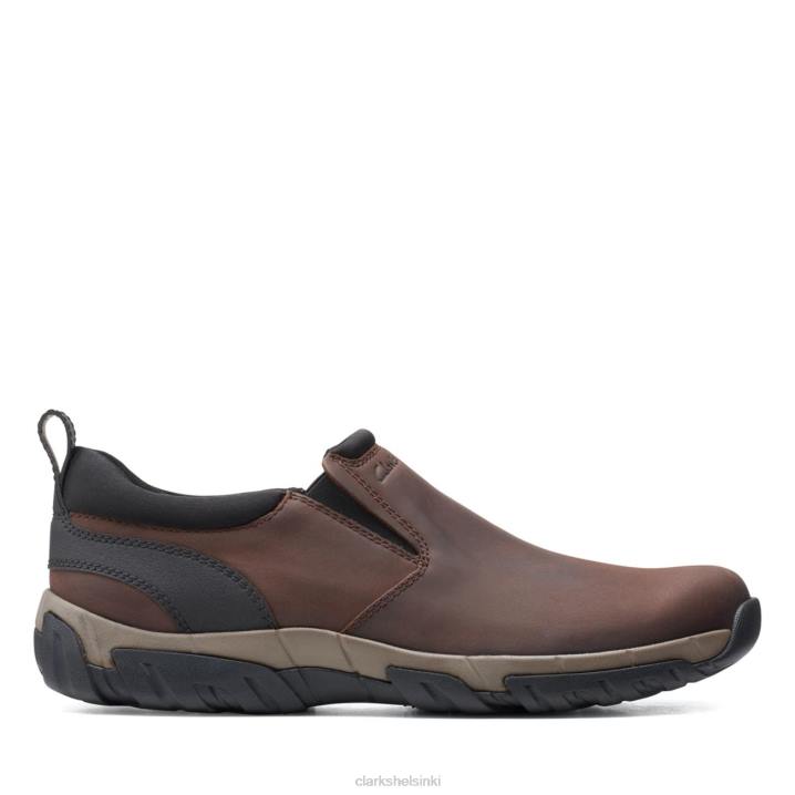 clarks grove step brown nahka ruskea nahka Clarks miehet 2DHN6738 ruskeaa nahkaa