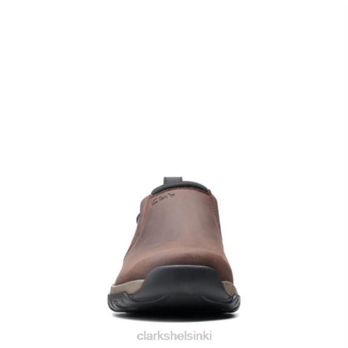 clarks grove step brown nahka ruskea nahka Clarks miehet 2DHN6738 ruskeaa nahkaa