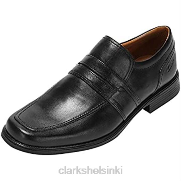 miesten muodollinen slip on kengät huckley work musta clarks Clarks miehet 2DHN814 musta