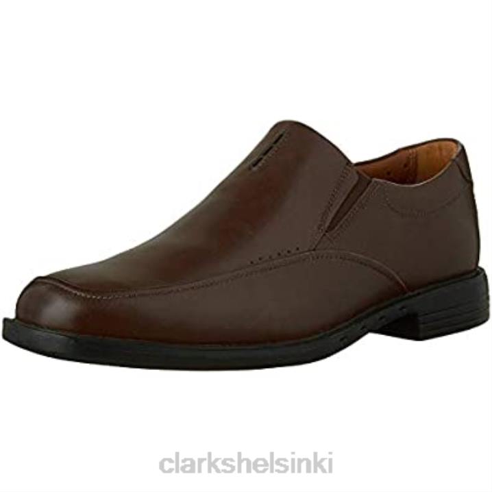 miesten unbizley lane nahka slip on mekko oxfords clarks ruskea Clarks miehet 2DHN741 ruskea