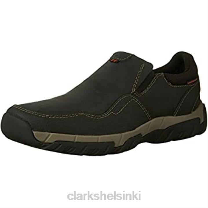 miesten wallbeck-tyylinen slip-on loafer clarks mustaa nahkaa Clarks miehet 2DHN2967 musta nahka