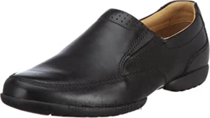 miesten makuuasentoon vapaat matalat tossut clarks musta Clarks miehet 2DHN1255 musta nahka