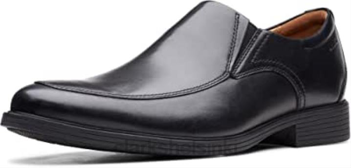 musta nahka miesten gosworth step matalat tossut clarks Clarks miehet 2DHN1636 musta nahka