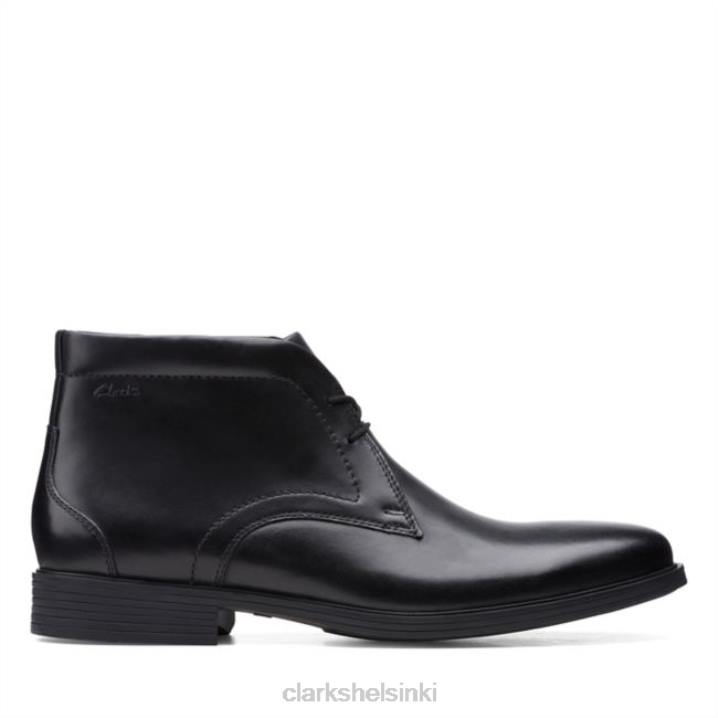 black clarks whiddon mid black Clarks miehet 2DHN6736 musta