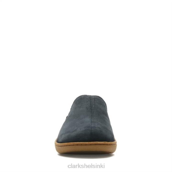 clarks navy suede home mocc navy suede Clarks miehet 2DHN5481 laivastonsininen mokka