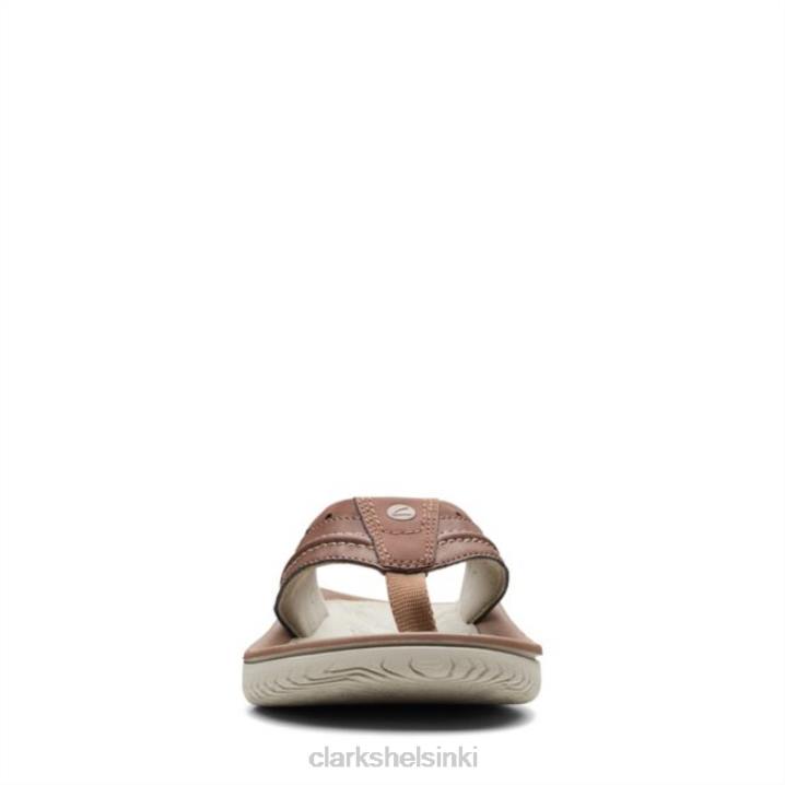 clarks tan wesley post tan Clarks miehet 2DHN6801 rusketus