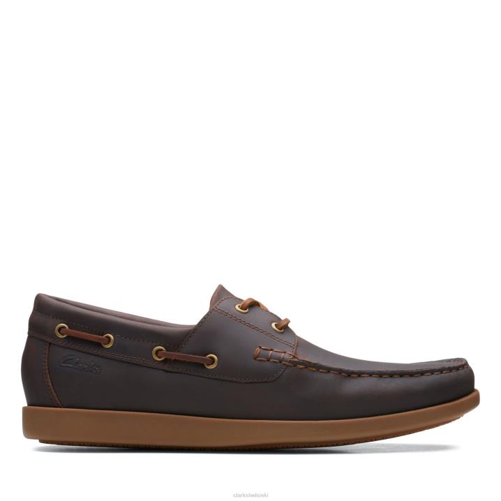 clarks ferius coast tummanruskea nahka Clarks miehet 2DHN3706 tummanruskea nahka