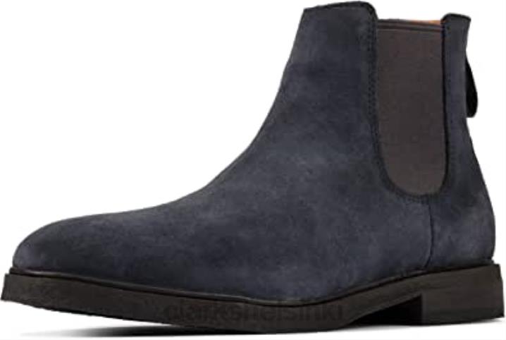 clarks navy miesten clarkdale gobi chelsea saappaat Clarks miehet 2DHN2361 laivasto