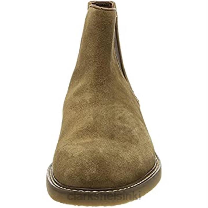 taupe mokkanahka clarks miesten jaxen chelsea saappaat Clarks miehet 2DHN2387 taupe mokka
