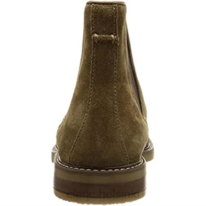 taupe mokkanahka clarks miesten jaxen chelsea saappaat Clarks miehet 2DHN2387 taupe mokka