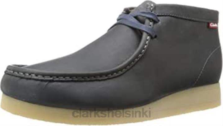 clarks navy nubuck miesten stinson hi chukka saappaat Clarks miehet 2DHN1225 laivaston nubukki