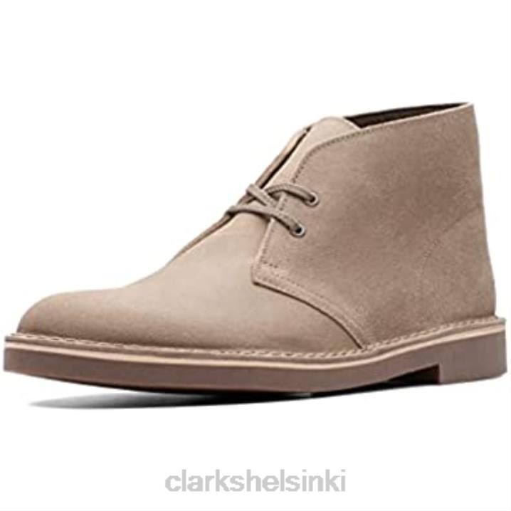 clarks taupe distressed mokkanahka miesten bushacre 2 chukka saappaat Clarks miehet 2DHN2601 taupe distressed mokka