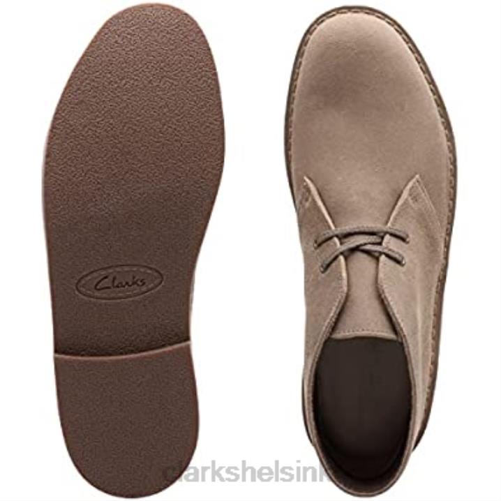 clarks taupe distressed mokkanahka miesten bushacre 2 chukka saappaat Clarks miehet 2DHN2601 taupe distressed mokka