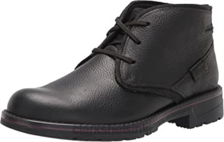 miesten morris peak vedenpitävä chukka saappaat clarks musta rullanahka Clarks miehet 2DHN1855