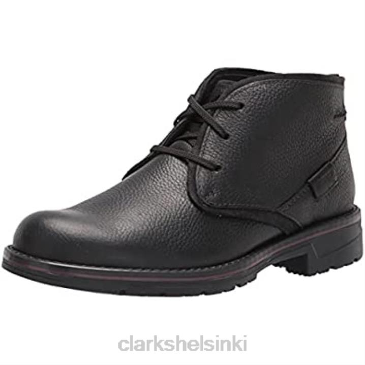 miesten morris peak vedenpitävä chukka saappaat clarks musta rullanahka Clarks miehet 2DHN1855