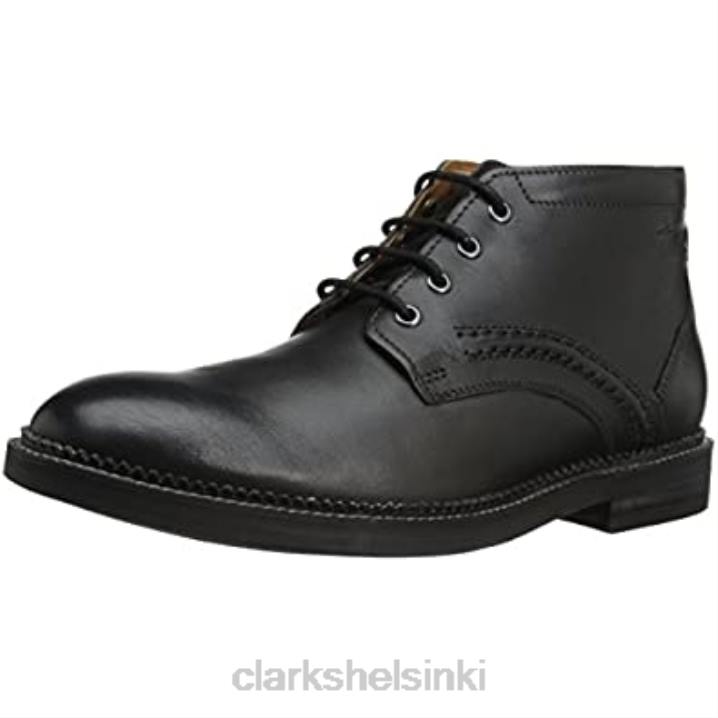 musta nahka clarks miesten bushwick mid chukka saappaat Clarks miehet 2DHN2416 musta nahka