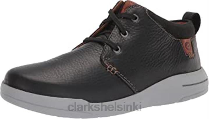 musta nahka clarks miesten driftway mid chukka saappaat Clarks miehet 2DHN1131 musta nahka