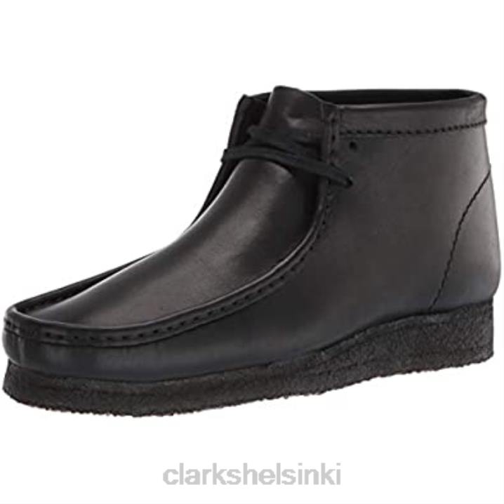 musta nahka miesten wallabee boot chukka vanhempi clarks Clarks miehet 2DHN2460 musta nahka