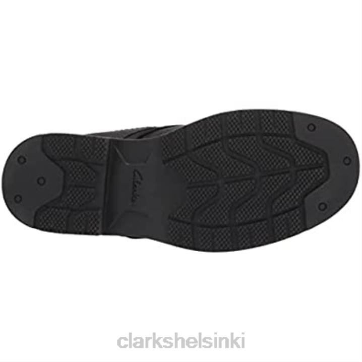 musta rullanahkainen clarks miesten morris-pitsiset vedenpitävät chukkasaappaat Clarks miehet 2DHN816